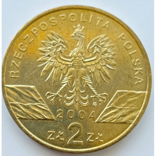 2 zł 2004 - Zwierzęta świata: Morświn (łac. Phocoena phocoena)