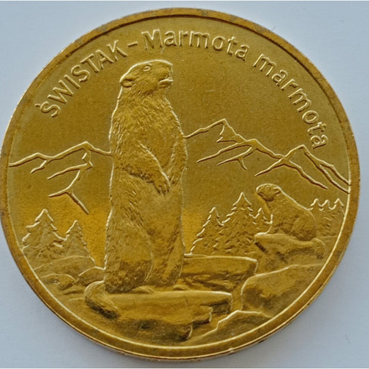 2 zł 2006 - Zwierzęta świata: Świstak (woreczek 50 szt.)