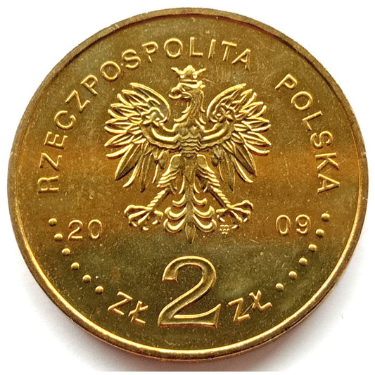 2 zł 2009 - 25. rocznica męczeńskiej śmierci księdza Jerzego Popiełuszki