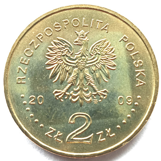 2 zł 2009 - 65. rocznica Powstania Warszawskiego – poeci warszawscy: Krzysztof Kamil Baczyński i Tadeusz Gajcy
