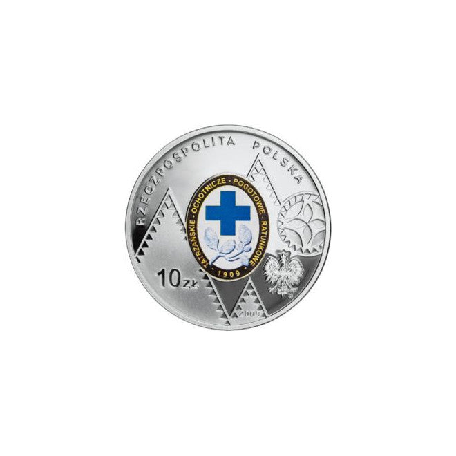 10 Złotych 2009 100. rocznica powstania Tatrzańskiego Ochotniczego Pogotowia Ratunkowego
