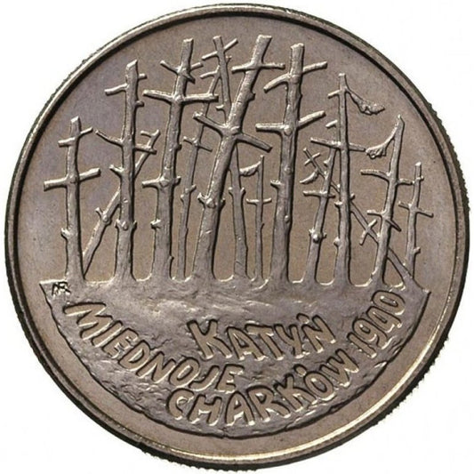 2 zł 1995 Katyń, Miednoje, Charków 1940