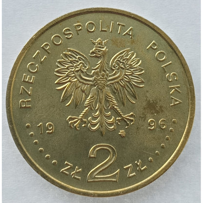 2 zł 1996 - Poczet królów i książąt polskich: Zygmunt II August (1548 - 1572)