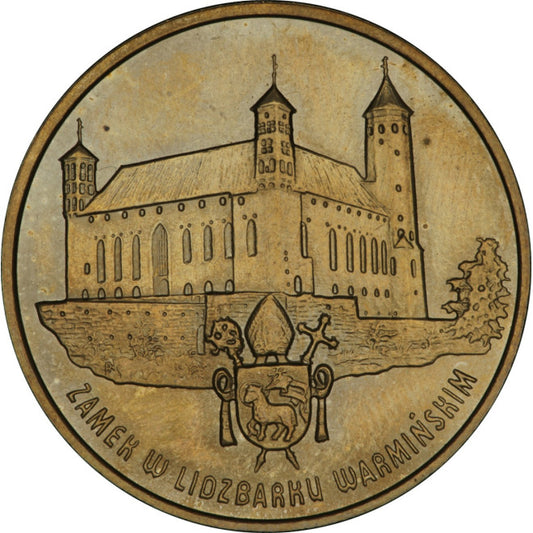 2 zł 1996 - Zamki i pałace w Polsce: Zamek w Lidzbarku Warmińskim