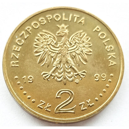2 zł 1999 - 500. rocznica urodzin Jana Łaskiego