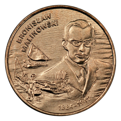 2 zł 2002 - Polscy podróżnicy i badacze: Bronisław Malinowski (1884-1942)