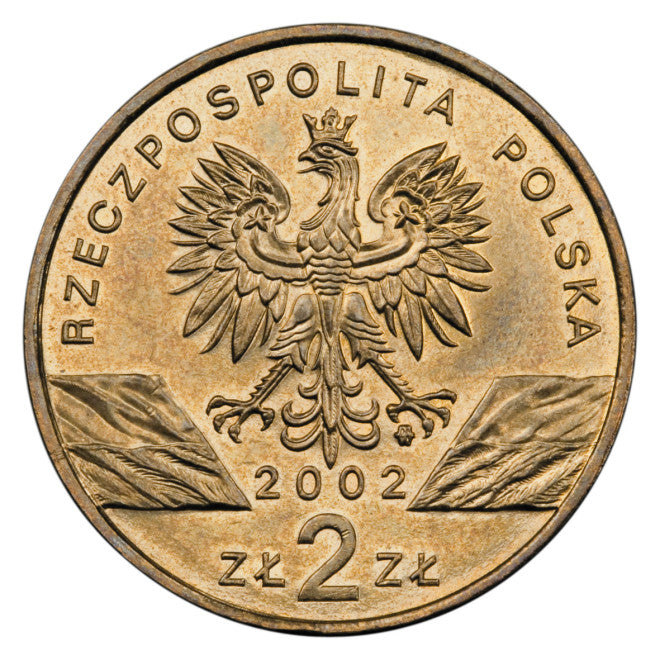 2 zł 2002 - Zwierzęta świata: Żółw błotny - Emys orbicularis