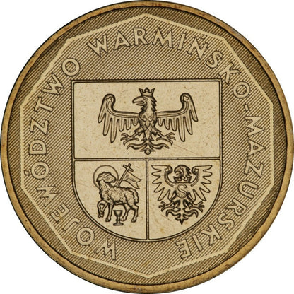 2 zł 2005 - Herby Województw: warmińsko-mazurskie