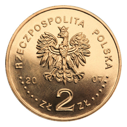 2 zł 2007 - Historia Jazdy Polskiej: Rycerz ciężkozbrojny XV w.