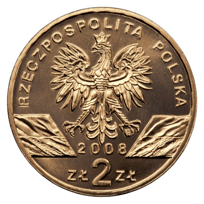 2 zł 2008 - Zwierzęta świata: Sokół wędrowny (woreczek 50 szt.)