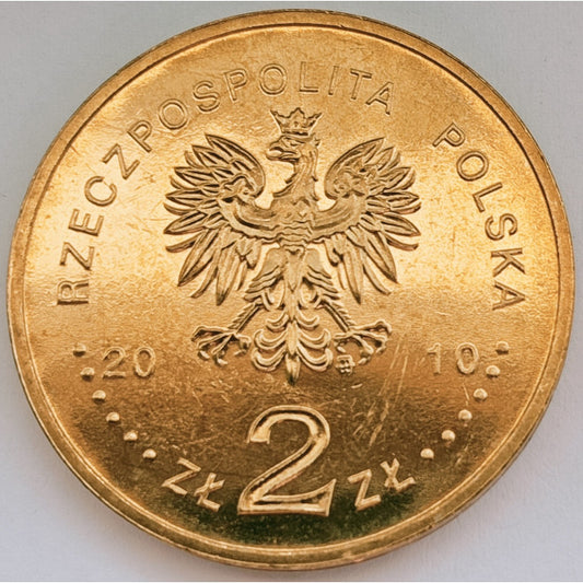 2 zł 2010 - 95. rocznica urodzin ks. Jana Twardowskiego