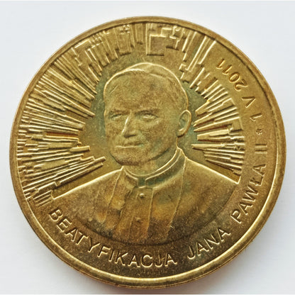 2 zł 2011 - Beatyfikacja Jana Pawła II – 1 V 2011
