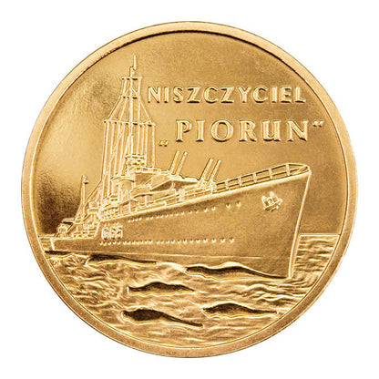 2 zł 2012 - Polskie okręty: Niszczyciel „Piorun”