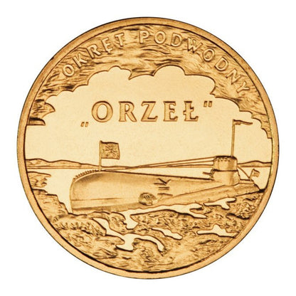 2 zł 2012 - Polskie okręty: Okręt podwodny „Orzeł”