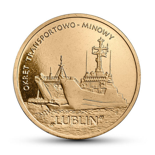 2 zł 2013 - Polskie okręty: Okręt transportowo-minowy „Lublin”