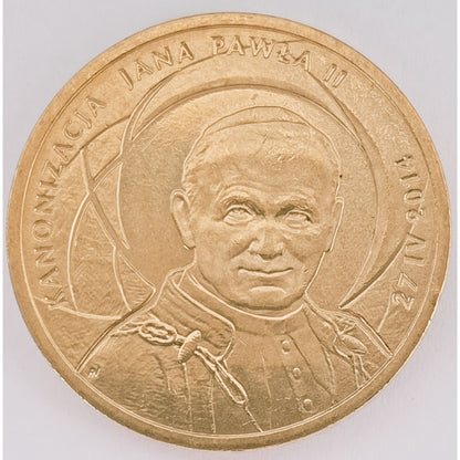 2 zł 2014 - Kanonizacja Jana Pawła II – 27 IV 2014