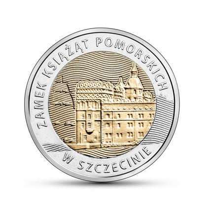 5 zł 2016 - Odkryj Polskę – Zamek Książąt Pomorskich w Szczecinie