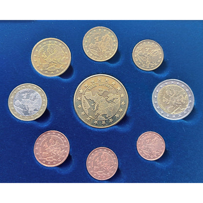 Europa-zestaw euro i eurocent (wzór)