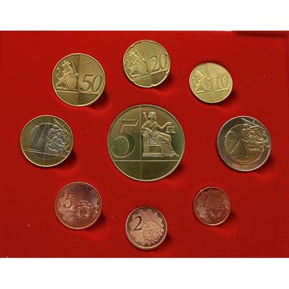 Wyspa Man zestaw euro i eurocent (wzór) 2004