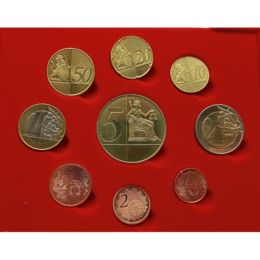 Wyspa Man zestaw euro i eurocent (wzór) 2004